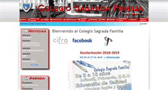 Desktop Screenshot of colegiosagradafamilia.com.es